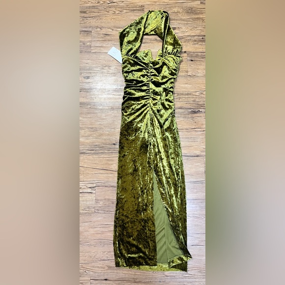 Nwt-Zara- VELVET HONOUR WORD DRESS-M - Picture 5 of 6